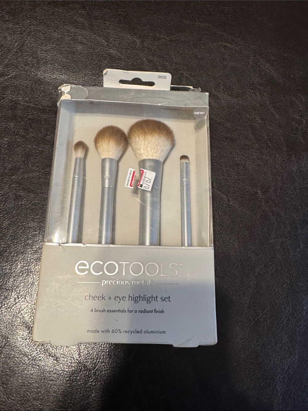 ecotools Silver Metallic Cheek & Eye Highlight Brush Set